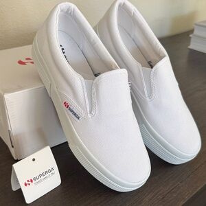 NWT Superga Platform Canvas Slip-Ons 7